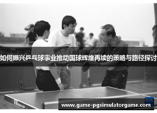 如何振兴乒乓球事业推动国球辉煌再续的策略与路径探讨