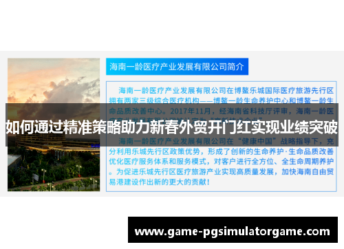 如何通过精准策略助力新春外贸开门红实现业绩突破